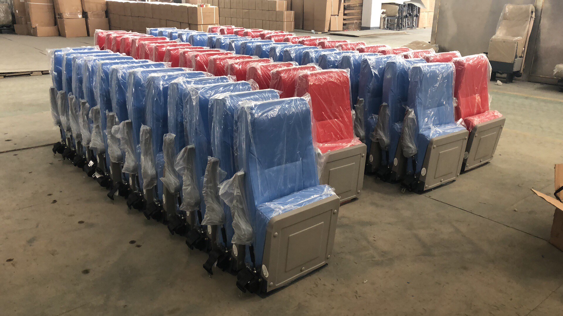 Air Spring Backrest Folding Bus Seat Beautiful Scientifical Design Anti