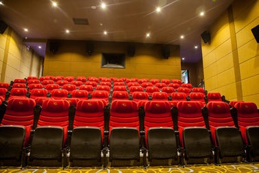 High Wear Resistance Theater Room Seating Flexible Plastic Armrest Color Non Faded