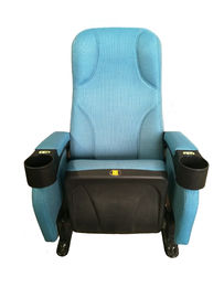 Professional Commercial Theater Seating Folding Type Customized Center Distance