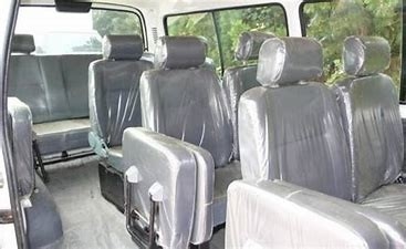 Genuine Leather High Density Sponge Toyota Hiace Seats With USB Charging