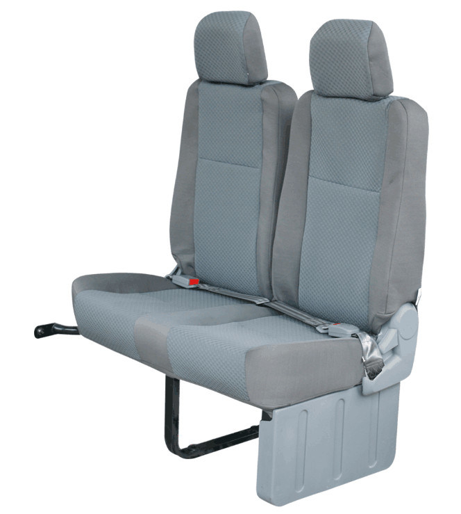 Luxury Toyota Van Hiace Bus Seats High Density Sponge Material Grey Color