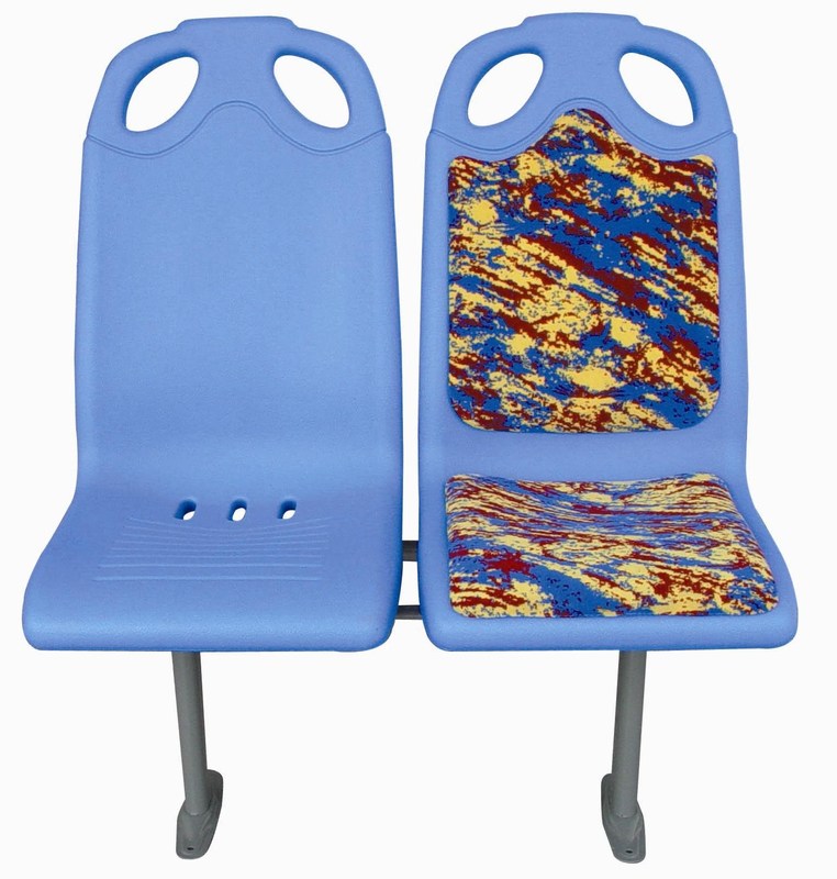 Molds Shaped One Time Plastic Bus Seats , Comfortable Bus Seats Corrosion Resistant