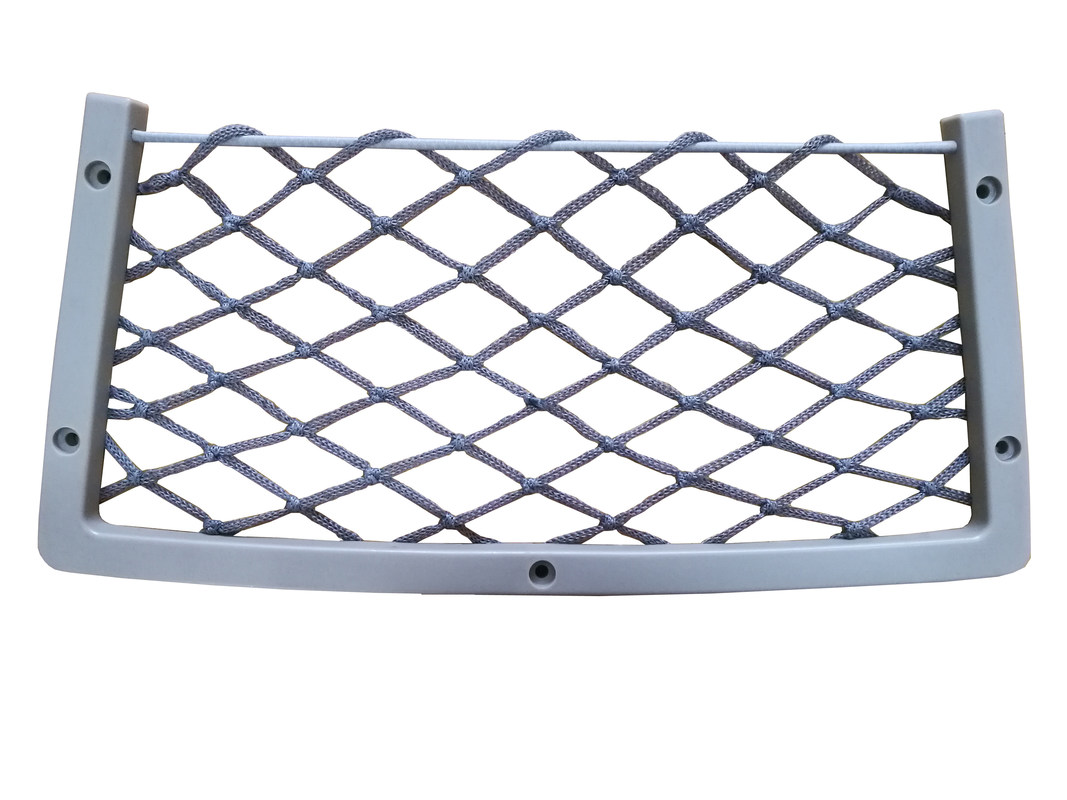 Black Color Bus Seat Accessories Magazine Net Mesh Bag High Strength