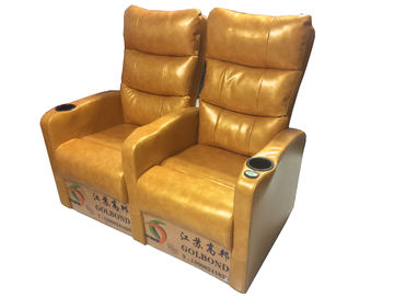 Ergonomically Theater Seating Sofa , Movie Theater Sectional Sofas Sponge Recovery