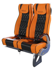 Orange Color Tourist Bus Seat Condition New Adjustbale Arm Rest With Headrest
