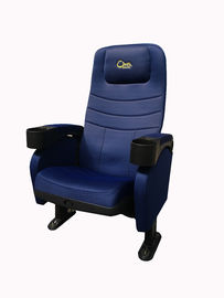 High Back Vip Cinema Seating , Movie Theater Sofa High Density Foam Durable