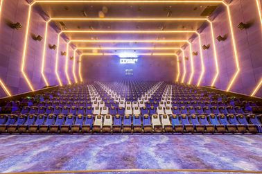 OEM ODM Theater Seating Couch , Movie Room Chairs Compound Vestee Surface