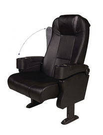 Quiet Design Commercial Theater Seating Black Color ≥1100 Minimum Row Distance