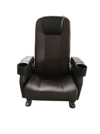 Artificial Leather Media Room Furniture 2+1 Layout For Auditorium Conference