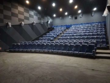 Media Room Commercial Theater Seating Customized Color Folded Design