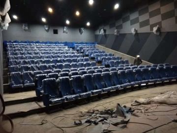 Media Room Commercial Theater Seating Customized Color Folded Design