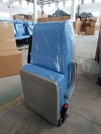 Increased Comfort Coach Bus Seats High Strength Steel Structure Blue Color