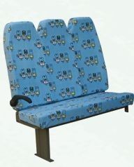 Ergonomic Back  Charter Bus Seats Excellent Elasticity Standard Headrest