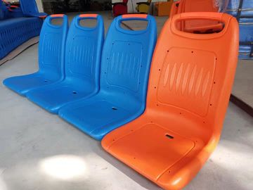 Double Plastic Bus Seats , Tourist Bus Seats Environmental Injection Molding