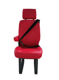 Lightweight Convenient Replacement Van Seats Leather Covering Red Color