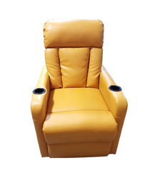 Yellow Color Theater Seating Sofa  GB8-05 Row LED Lightwith Cup Holder