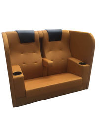 Movie Lounge Theatre Couple Seat Chairs Easy Quick Connect Backrest Installation