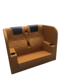 Chaise Style Padded Cinema Room Chairs CCC Certification 535mm Depth
