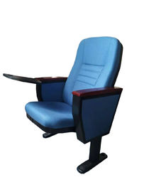 Textile Fabric  Cover Auditorium Chairs , Memorial Stadium Seating Blue Color