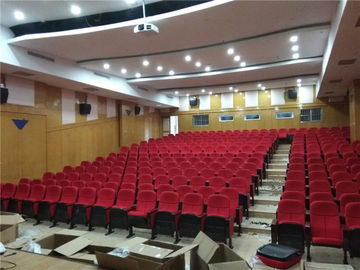 Padded Auditorium Chairs Foldable Space Saving Increased Comfort With Cup Holder