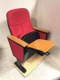 Wood Frame Auditorium Theater Seating , Retractable Auditorium Chairs 560*490*980mm