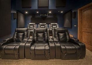 Row Light Home Theater Leather Movie Chairs Vestee Surface