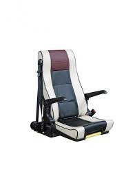 Leather  Replacment Toyota Coaster Folding Bus Seat Side Sliding